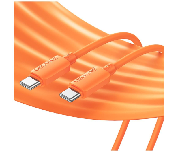 USAMS Kabel 30W 3A Silicone USB-C do Lightning pomarańczowy - 1569042 - zdjęcie 6